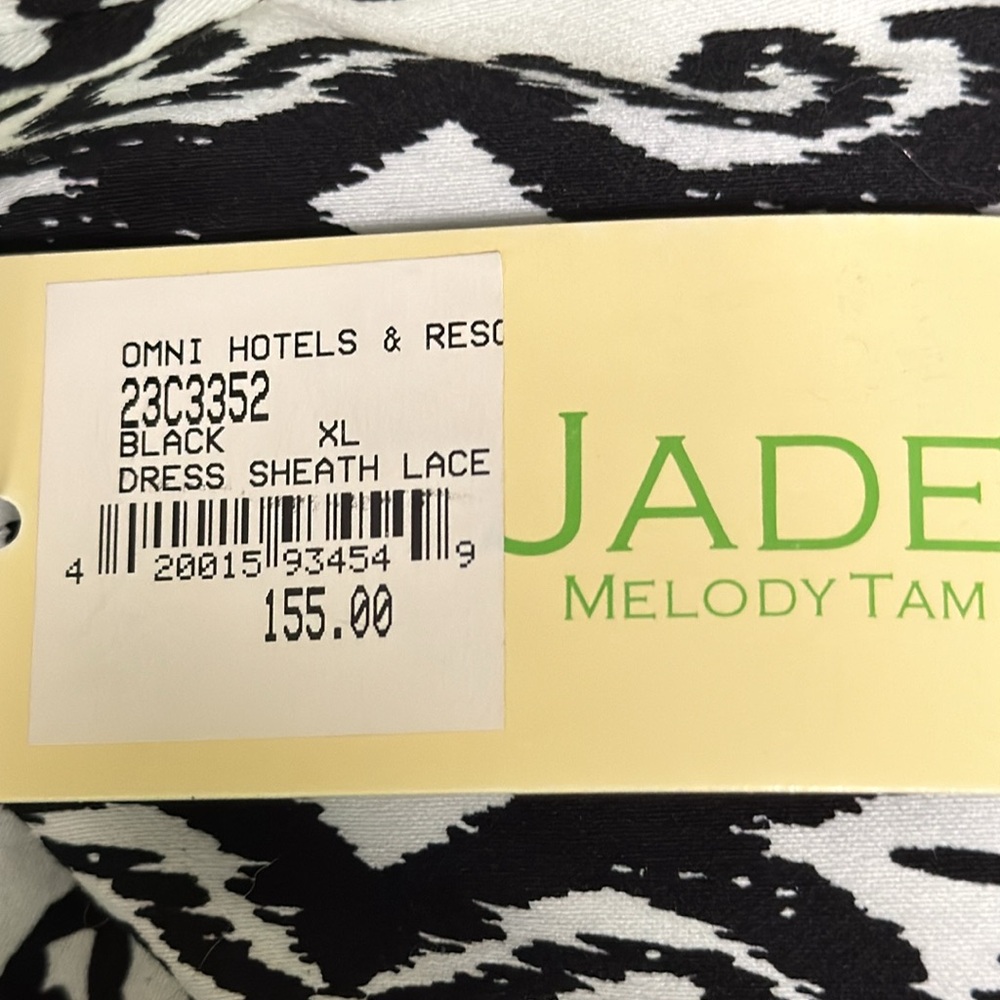 Jade‎ Melody Tam Abstract Print Black and White Dress Size XL - Picture 12 of 12